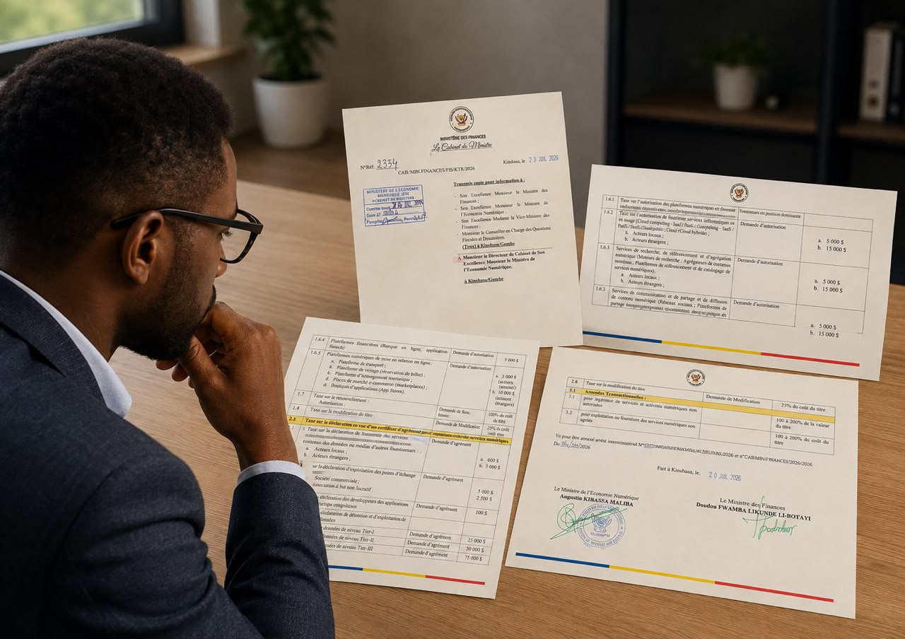 Taxer l'innovation ou libérer l'entrepreneuriat ? La nouvelle fiscalité du numérique en RDC interroge.