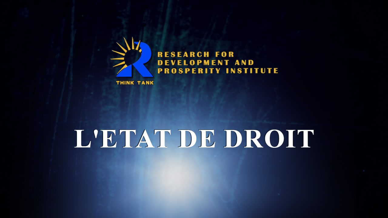L' ETAT DE DROIT